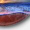 Designart - Blue Waves on Sandy Beach' Seashore Metal Circle Wall Art